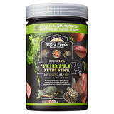 Ultra Fresh - Turtle Nutri Stick, Wild Sword Prawn, Calcium & Vitamin D Enriched Aquatic Turtle Food with Probiotics for Picky Turtles, Made from All Natural Ingredients 13.4 oz