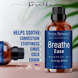 Nexon Botanics Breathe Essential Oil Blend, 60 ml - Pure, Aromatic, Clears Congestion, Natural and Organic, Must Have Blend, Essential Oil for Diffuser, Inhaler Tubes, Sinus Relief