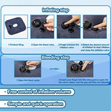 wefaner Donut Pillow for Tailbone Pain Inflatable Butt Donut Cushion Self-Inflating Bedsore Air Cushion.Tailbone Pain Relief Cushion for Hemorrhoids, Bed Sores, Prostatitis.