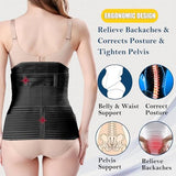 3 in 1 Postpartum Belly Band - Postpartum Belly Support Recovery Wrap, After Birth Brace, Slimming Girdles, Body Shaper Waist Shapewear, Post Surgery Pregnancy Belly Support Band (XXL, Black)