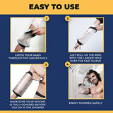 EXQUISITO PICC Line Shower Cover | Available in 5 Sizes | Reusable IV PICC Line Sleeve | Waterproof Arm Sleeve For PICC, Wound, Injury, Post Surgery Dressing | PICC Line Covers for Upper Arm - Small