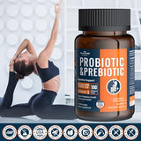 Probiotics for Men and Women - Organic Prebiotic Probiotic Supplement 100 Billion CFU 27 Strains for Gut Digestive & Immune Health, Supports Diarrhea Gas Bloating丨60 Caps