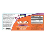 NOW Supplements, DIM 200 (Diindolylmethane) with Calcium D-Glucarate, 90 Veg Capsules