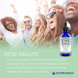 Liquid Zinc Supplement - Zinc Drops - Immune Support for Adults and Kids - Organic, Non-GMO, Vegan - 45mg - Boost Your Immune System, Support Healthy Skin, and Promote Overall Wellness
