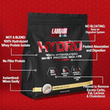 Labrada Hydro 100% Pure Hydrolyzed Whey Protein Isolate Powder, Lactose Free, Glutamine, Fastest Digesting Whey Available, Instant Mixing, Delicious Taste 4lb (Vanilla)