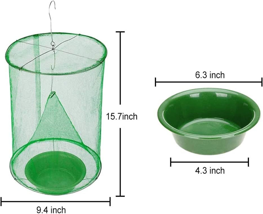 6 Pack Ranch Fly Trap, Disposable Fly Traps Outdoors, Stable Horse Fly Trap, Farm Fly Trap Catcher Killer for Farm/Orchard