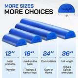 Yes4All Soft-Density Half PE Foam Roller 36 inch for Tissue and Muscle Massage, Back, Legs