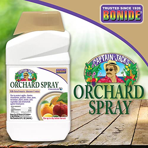 Bonide Captain Jack's Citrus, Fruit & Nut Orchard Spray, 32 oz Concentrate, Multi-Purpose Fungicide, Insecticide and Miticide