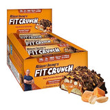 FITCRUNCH Snack Size Protein Bars, Designed by Robert Irvine, World’s Only 6-Layer Baked Bar, Just 3g of Sugar & Soft Cake Core (Caramel Peanut)