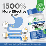 Earth's Pearl Prebiotics and Probiotics for Women and Men, Gut Health Probiotic and Prebiotic Blend, Kids Probiotic, 4-Month Supply of Probiotics for Digestive Health