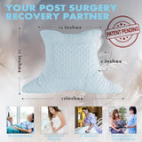 Hysterectomy Pillow with Pocket, Hysterectomy Recovery Abdominal Pillow, Post Surgery Pillow for Abdomen, C-Section Recovery Pillow, Mastectomy, Tummy Tuck, Hernia, Abdominal Surgery Must Haves