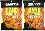 Grabber Hand Warmers - Long Lasting Safe Natural Odorless Air Activated Warmers - Up to 7 Hours of Heat - 10 Pairs,one color,HWPP10DISPLAYUSA