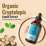 Cryptolepis Liquid Extract - Organic Tincture to Support Immunity, Stress Relief, Digestive Wellness & Body Cleanse - Natural Herbal Drops - Vegan Supplement, No Sugar or Alcohol - 4 fl. oz