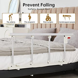 ELENKER Bed Safety Rail, Folding Bed Assist Handle Adjustable Medical Hospital Assistive Devices Bed Railing for Elderly Seniors Adults,37.8" x16.3