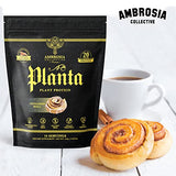 Ambrosia Planta - Premium Organic Plant-Based Protein | Vegan & Keto Friendly | Gourmet Flavors with No Bloating or Stomach Upset | Gluten & Soy Free | No Added Sugar | 14 Servings | (Cinnamon Roll)