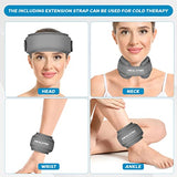 Neck Ice Pack Wrap, Cervical Ice Pack,Cervical Cold Compress Ice Packs for Neck Injuries, Reusable Cold Hot Therapy Adjustable Flexible Gel Ice Wrap for Neck Pressure,Surgery Pain Instant Relief