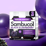 Sambucol Black Elderberry Syrup - Sambucus Syrup, Black Elderberry Liquid, Immune Support for Kids and Adults, High Antioxidants, Gluten Free - Original Formula, 7.8 Fl Oz, 2-Pack