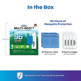 Thermacell Mosquito & Multi-Insect Repellent 96-Hour Refill; Includes 8 Fuel Cartridges & 24 Repellent Mats; Compatible W/ Fuel-Powered Thermacell Repellers; Repels Mosquitoes, Noseeums & Black Flies