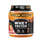 Body Fortress Super Advanced Whey Protein Powder, Strawberry, Immune Support (1), Vitamins C & D plus Zinc, 1.78 lbs (Packaging May Vary)