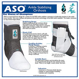 Med Spec 264015 ASO Ankle Stabilizer, Black, Large