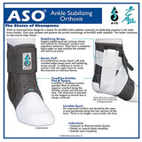 Med Spec ASO Ankle Stabilizer, Black, 3X-Large
