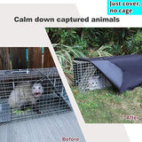 Trap Cage Cover, Animal Trap Cage Cover Small Animal Trap Cover for 1-Door Humane cat Trap 32 x 10 x 12inch, [Only Cover]