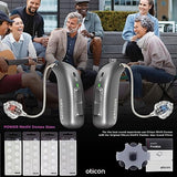 Oticon MiniFit Power (6mm - Small) 20 Domes, Genuine OEM Denmark Replacements, Oticon Hearing Aid Domes for Oticon Bernafon Sonic MiniRITE Hearing Aids Supplies - 2 Packs / 20 Domes Total