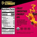 Honey Stinger Organic Fruit Smoothie Energy Gel | Gluten Free & Caffeine Free | For Exercise, Running and Performance | Sports Nutrition for Home & Gym, Pre and Mid Workout | 24 Pack, 26.4 Ounce