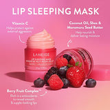 Bundle of LANEIGE Lip Sleeping Mask: Nourish & Hydrate with Vitamin C, Antioxidants, 0.7 oz. + LANEIGE Water Sleeping Mask