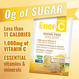 Ener-C Sugar Free Lemon Ginger Multivitamin Drink Mix, 1000mg Vitamin C, Non-GMO, Vegan, Real Fruit Juice Powders, Natural Immunity Support, Electrolytes, Gluten Free, 1-Pack of 30