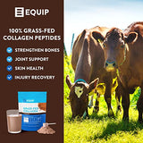 Equip Foods Grass Fed Collagen Powder -100% Hydrolyzed Bovine Collagen Peptides with Amino Acids - Prime Beef Collagen for Healthy Joints, Skin & Nails - Non-GMO, Paleo Friendly, 1.23 Pound, Chocolate