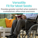 Vive Waterproof Wheelchair Cushion for Pressure Relief (18x16x3) - Washable Cover Incontinence Protection for Elderly Adults & Seniors - Memory Foam Gel Pad for Recliners, Office Chairs, Car, Travel