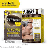 Just for Men Control GX Grey Reducing Shampoo for Lighter Shades of Hair, Blonde to Medium Brown, Gradual Hair Color, 4 Fl Oz - Pack of 1 (Packaging May Vary)