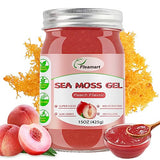 Fleamart Irish Sea Moss Gel Organic Raw 15OZ Natural Seamoss Gel Organic with 92 Minerals and Vitamins, Healthy Digestion, Thyroid Support,Wildcrafted Sea Moss Gel Organic Raw Non-GMO Project