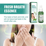 Oral Breath Serum, 2pcs Bad Breath Eliminating Serum 30ml Mint Purify Odor Herbal Extract Mild Portable Mouth Smell Removing Drop