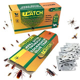 Roach Killer Indoor Infestation - 21 Roach Bait Traps | Effective German Roach Killer for Home Infestation - Child and Pet Safe Roach Traps Indoor Easy-to-Use Glue Traps for Roaches – UCatch