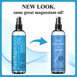 Pure Magnesium Oil Spray - Big 12 fl oz (Lasts 9 Months) - USP Grade Magnesium Spray = No Unhealthy Trace Minerals - from an Ancient Underground Permian Seabed in USA - Free eBook Included