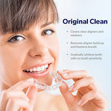 EverSmile AlignerFresh Original Clean - AlignerFresh Cleaning Foam for Invisalign, ClearCorrect, Essix, Hawley Trays/Aligners. Cleans, Eliminates Bacteria, Whitens Teeth & Fights Bad Breath