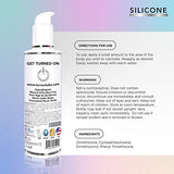 Turn On Silicone Based Sex Lube 32 Ounce Premium Personal Lubricant, Long Lasting for Condom Safe Vegan Ph-Balanced Hypoallergenic Glycerin & Paraben Free Intimacy, Water-Based Upgrade for Men & Women