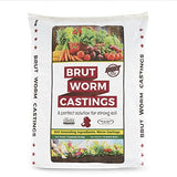 Brut Organic Worm Castings – 12 LB – Garden's Elixir for Thriving Blooms & Harvests!