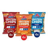 Atkins Protein Chips Variety Pack, 4g Net Carbs, 13g Protein, Gluten Free, Low Glycemic, Keto Friendly, 12 Count