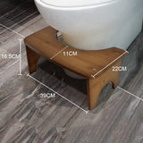 Bamboo Toilet Stool for Adults, 6.5" Toilet Poop Stool, Bathroom Toilet Stool with Non-Slip Mat for Adults Children Healthy Portable Adult Toilet Poop Stool (Brown). Thanksgiving Decor