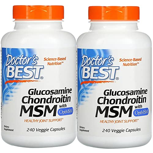 Doctor's BEST, (2 Pack Glucosamine Chondroitin MSM with OptiMSM, 240 Veggie Caps