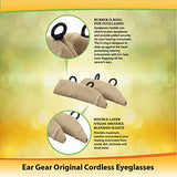 Ear Gear Original Cordless Eyeglasses – Protect Hearing Aids or Hearing Amplifiers from Dirt, Sweat, Moisture, Wind – Fits Hearing Instruments 1.25” to 2”