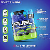 G Fuel Faze Rug Energy Powder, Sugar Free, Clean Caffeine Focus Supplement, Water Mix, Sour Blue Raspberry Flavor, with Focus Amino, Vitamin + Antioxidants Blend - 10.44 oz (40 Servings)