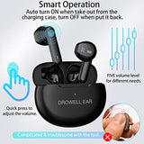 DROWELL EAR Hearing Aids, Hearing Aids for Seniors Rechargeable with Noise Cancelling Hearing Amplifiers for Seniors & Adults Hearing Loss with Portable Charging Case Black