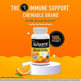 Airborne 1000mg Chewable Tablets with Zinc, Immune Support Supplement with Powerful Antioxidants Vitamins A C & E - 200 Tablets, Citrus Flavor