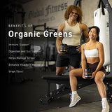 Kaged Organic Greens Elite | Superfood and Greens Powder with Apple Cider Vinegar, Adaptogen, Prebiotics, Vitamins & Minerals | Lemon | 30 Servings