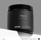 Toniiq Ultra High Purity PQQ Capsules - 99%+ Highly Purified and Bioavailable -120 Capsules - 20mg Concentrated Formula - Pyrroloquinoline Quinone Supplement