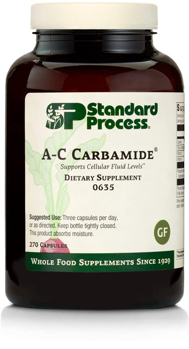 Standard Process A-C Carbamide - Gluten-Free Kidney Support Supplement with Vitamin A, Vitamin C, and Arrowroot Flour - 270 Capsules